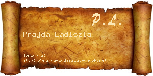 Prajda Ladiszla névjegykártya